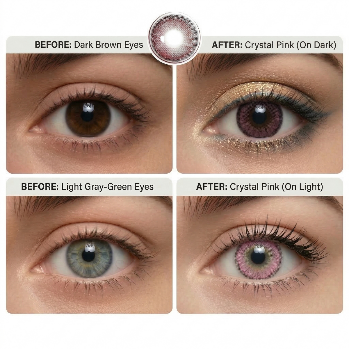 Crystal Pink Daily (10 Lenses)