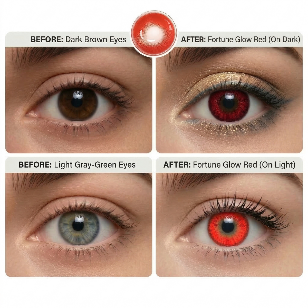 Fortune Glow Red Daily (10 Lenses)