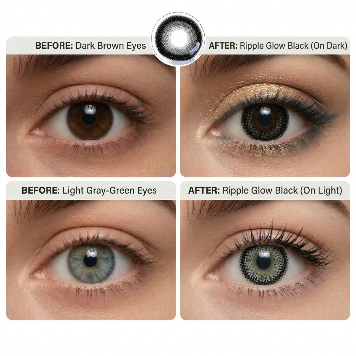 Ripple Glow Black Daily (10 Lenses)