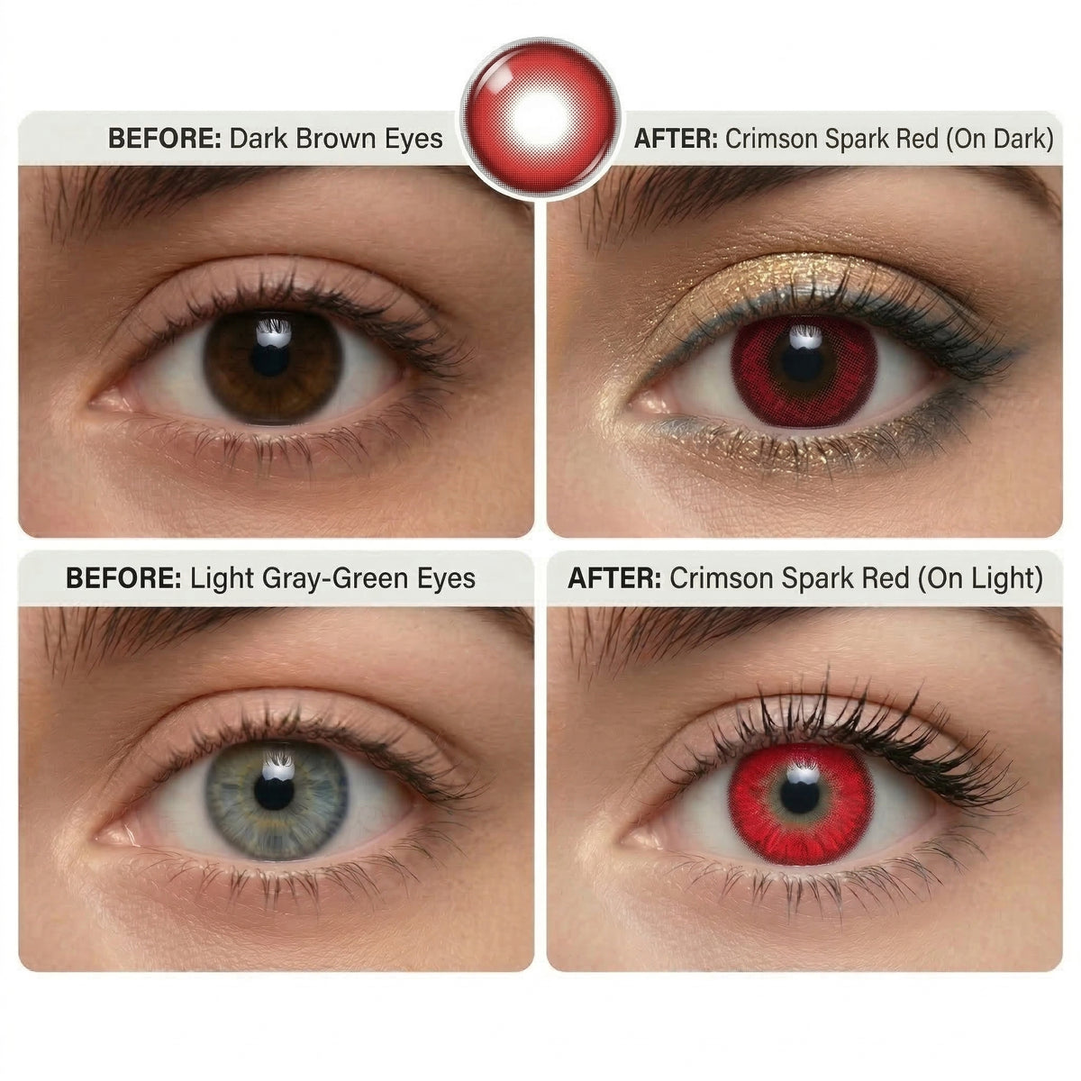 Crimson Spark Red Daily (10 Lenses)