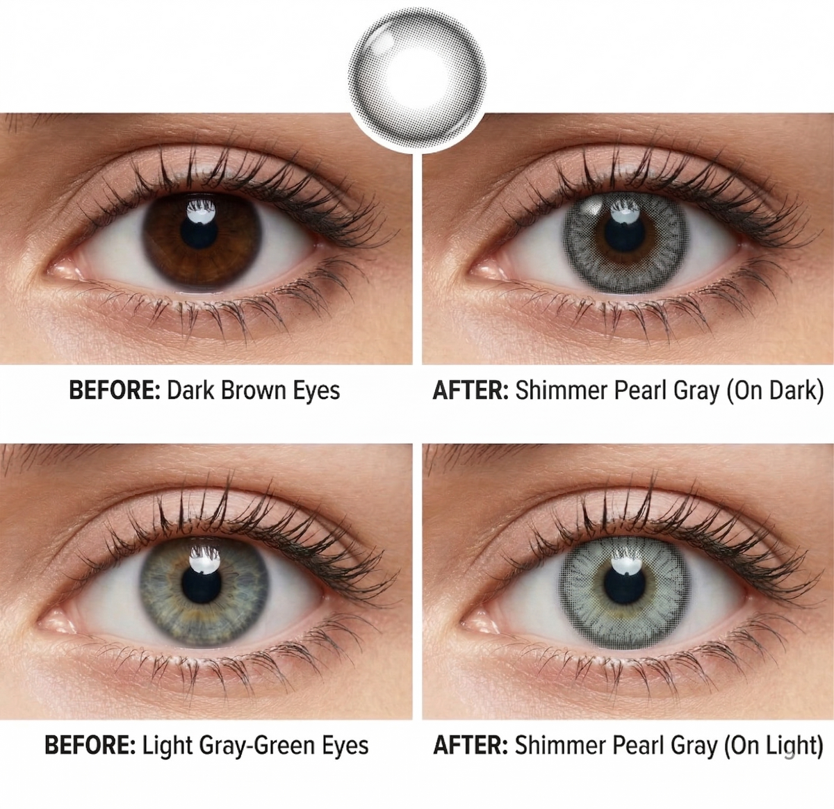 Shimmer Pearl Gray Daily (10 Lenses)